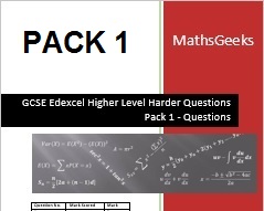 GCSE Higher Level Questions Pack 1