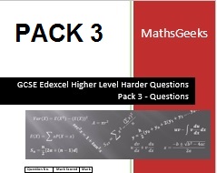 GCSE Higher Level Questions Pack 3